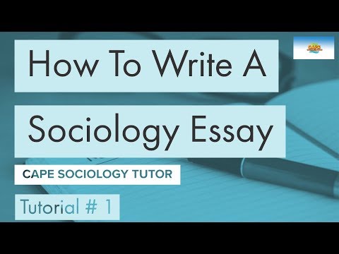 Embedded thumbnail for How to Write A Sociology Essay