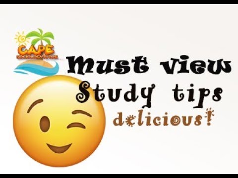 Embedded thumbnail for Study Tips
